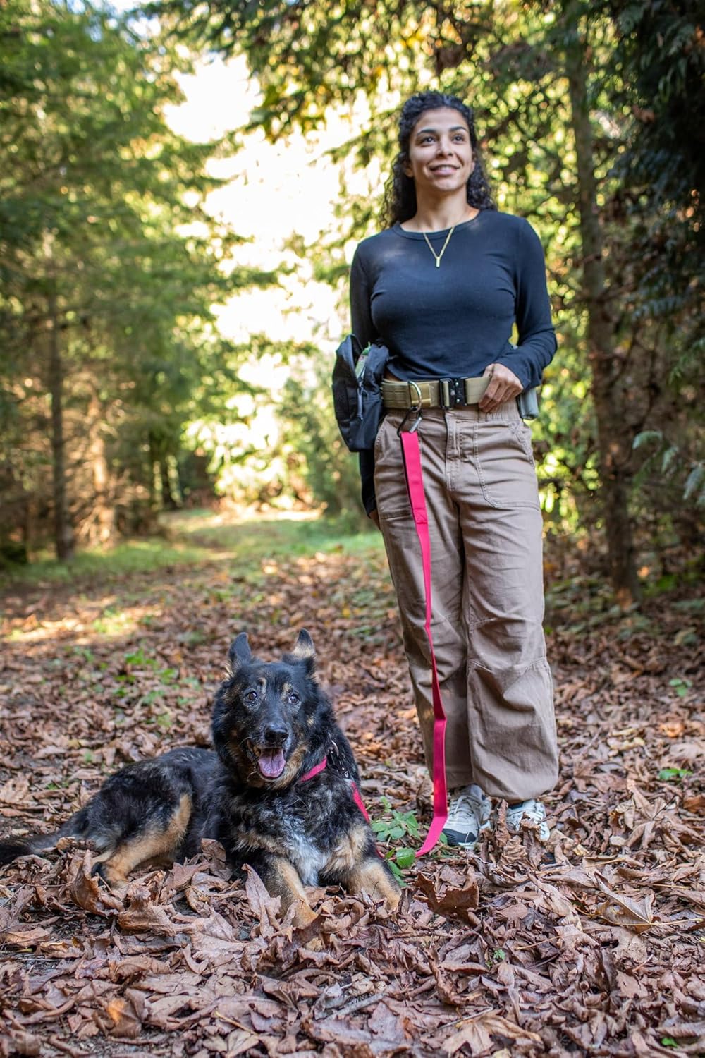Boss Dog Tactical Dog Walker Utility Human Belt, Tan - Image 5