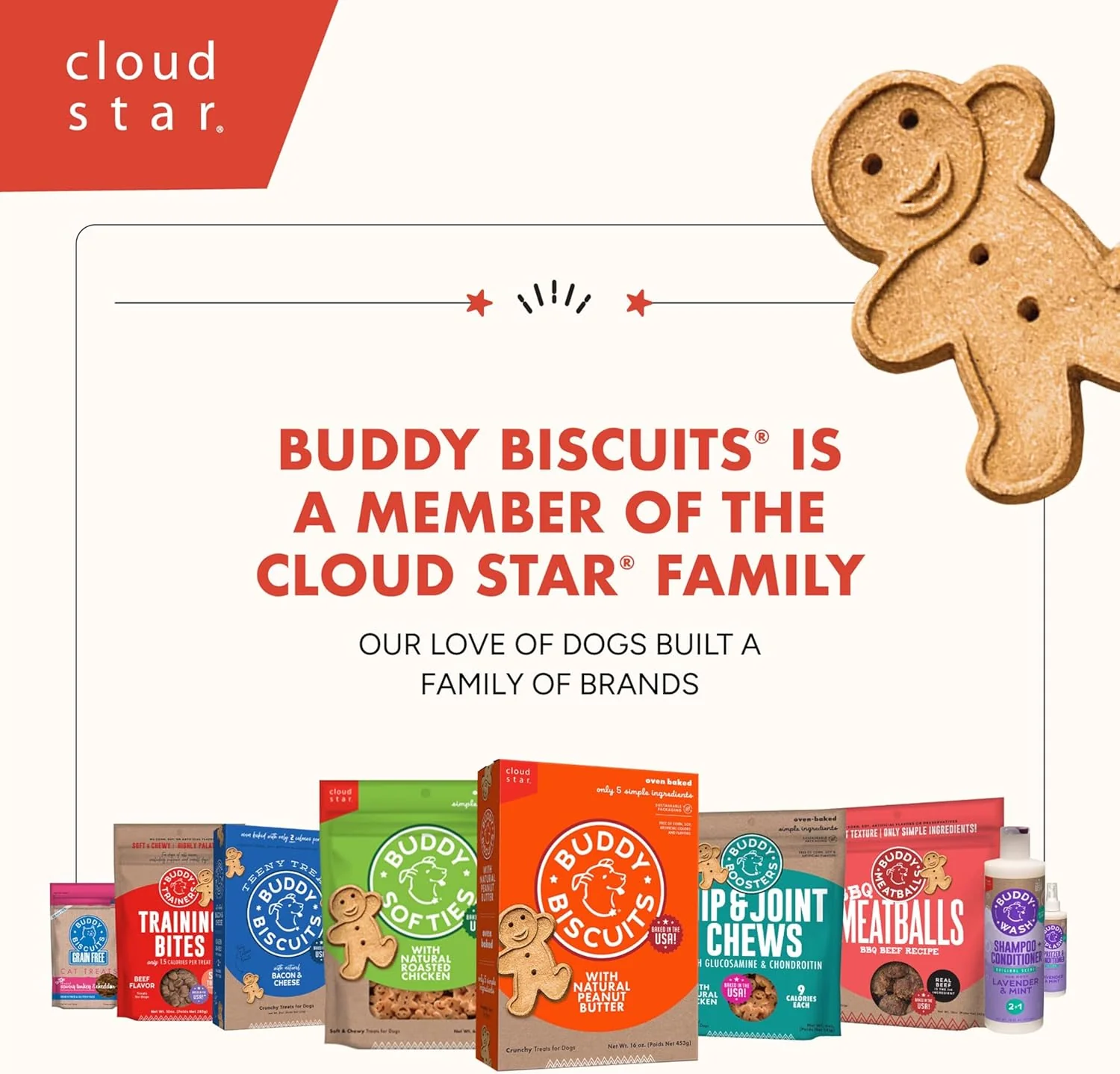 BUDDY BISCUITS Box of Crunchy Dog Treats Made with Assorted Flavors of Roasted Chicken, Grilled Beef, and Sharp Cheddar - Image 9