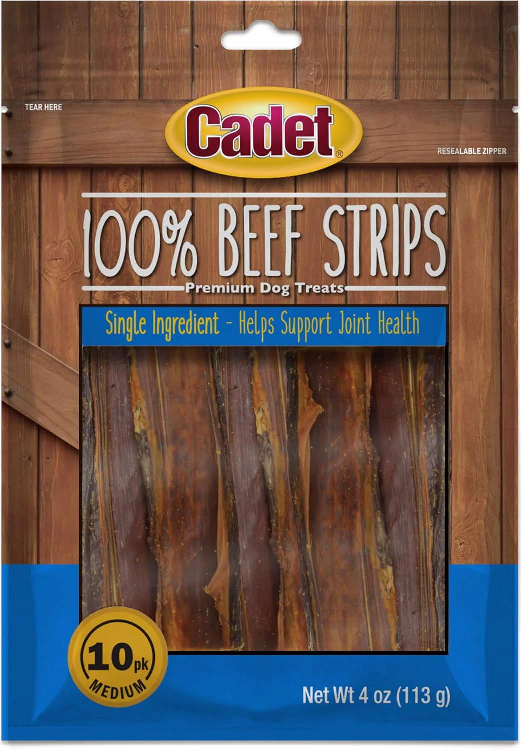 Cadet 100% Beef Strips Dog Chew Sticks, Long-Lasting Single-Ingredient Natural Treats, High-Protein, Perfect for Small & Large Breeds - Image 9