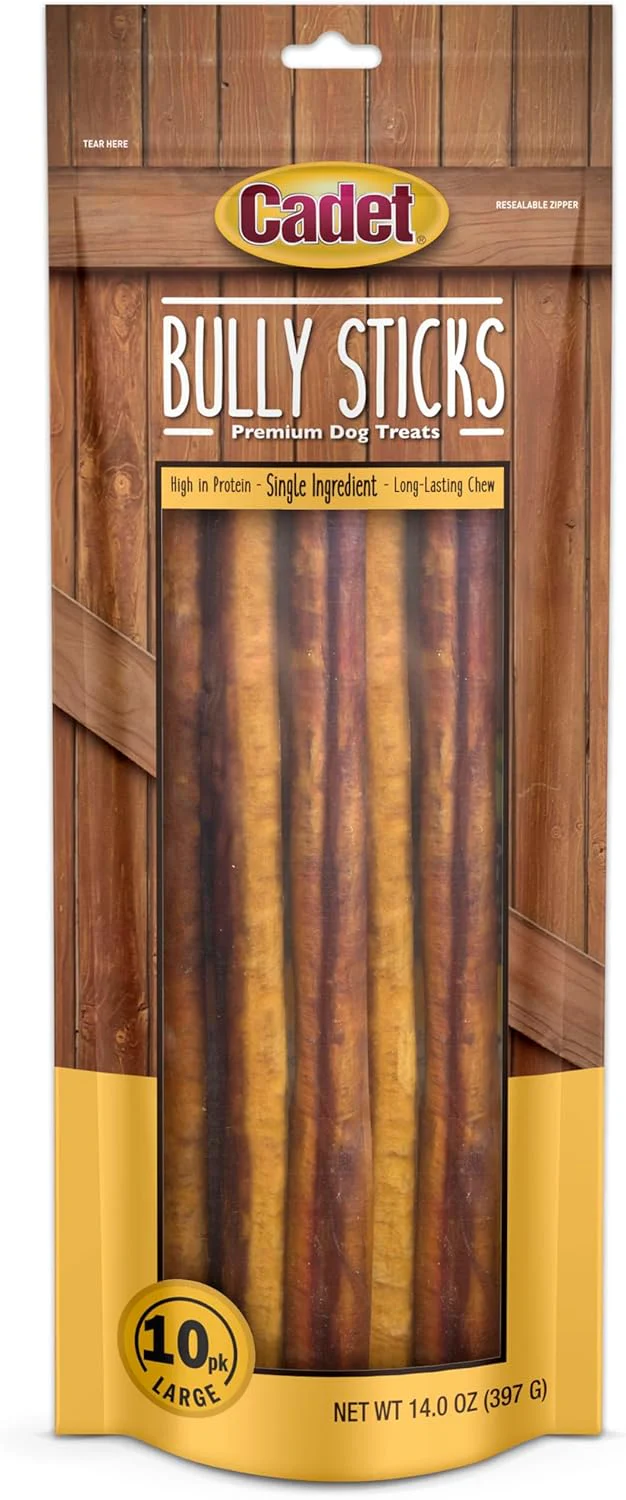 Cadet Bully Hide Sticks for Large Dogs, All-Natural Beef Pizzle, Limited-Ingredient Long-Lasting Dog Chews for Aggressive Chewers - Image 15