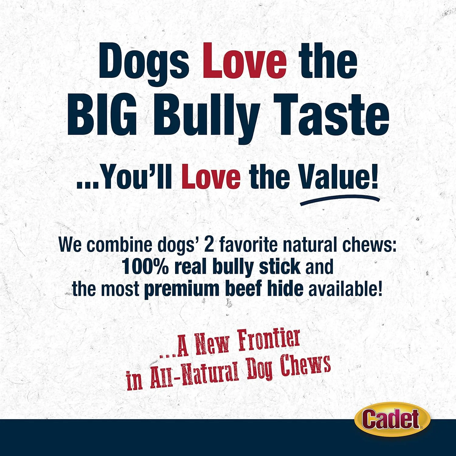 Cadet Bully Hide Sticks for Large Dogs, All-Natural Beef Pizzle, Limited-Ingredient Long-Lasting Dog Chews for Aggressive Chewers - Image 7