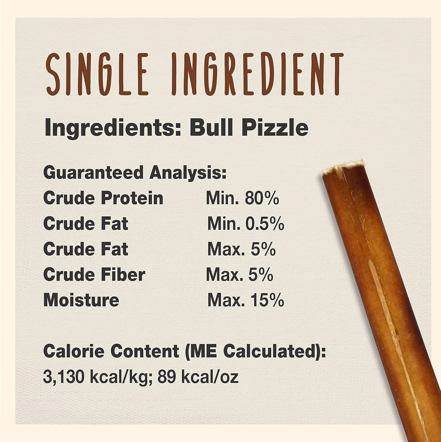 Cadet Bully Sticks for Extra-Small Dogs, All-Natural Beef Pizzle, Rawhide-Free Long-Lasting Dog Chews for Aggressive Chewers - Image 4