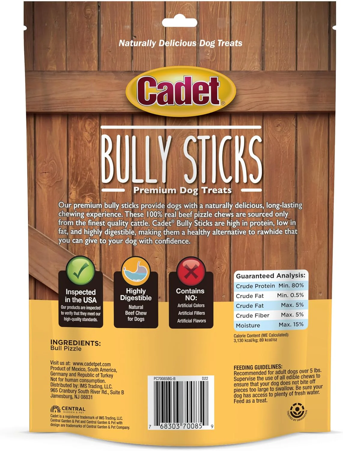 Cadet Bully Sticks for Small Dogs – All-Natural Beef Pizzle, High Protein, Low Fat, Long-Lasting, Grain & Rawhide-Free Dog Chews for Aggressive Chewers, Small - Image 11