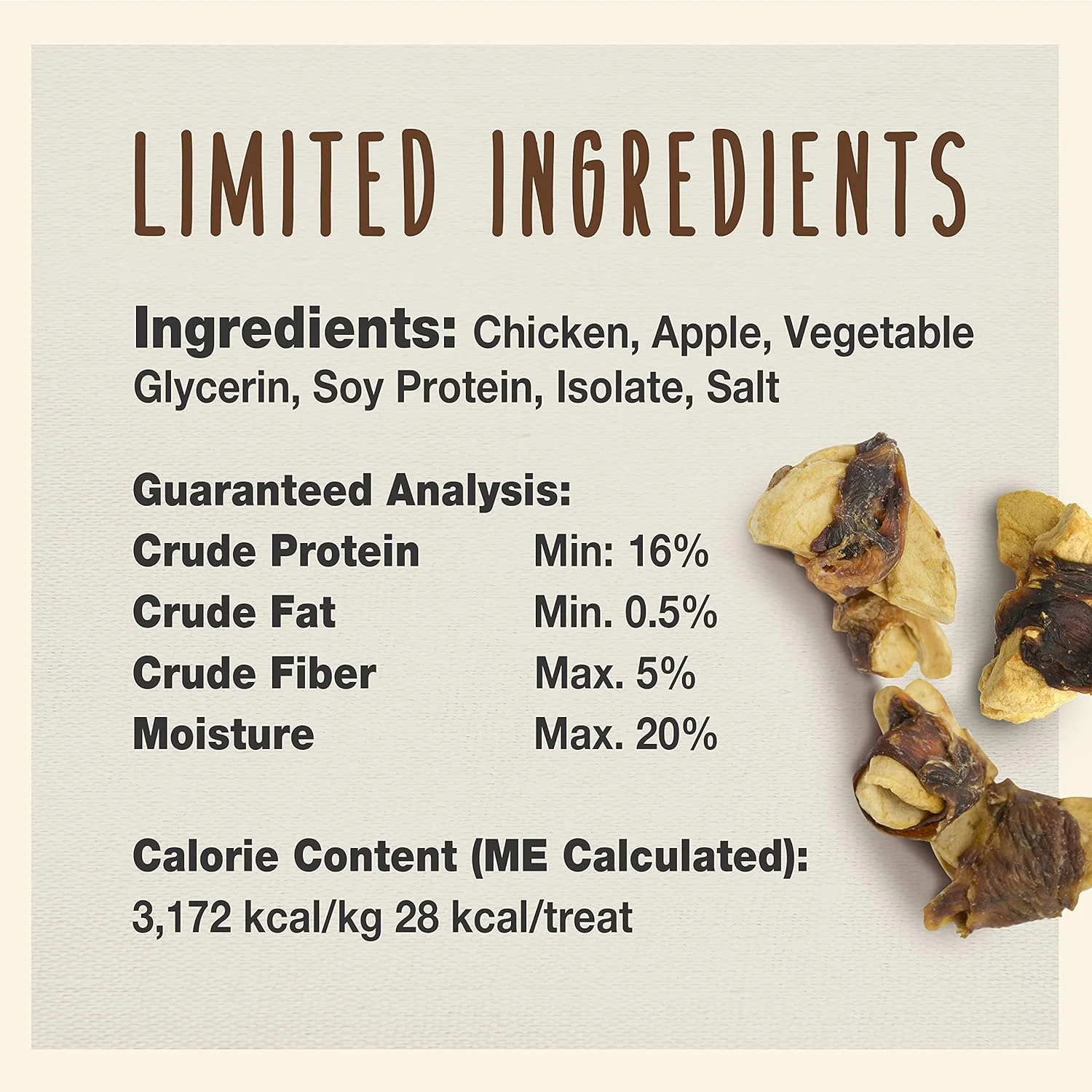 Cadet Gourmet Chicken & Apple Wrapped Dog Treats Wraps - Healthy & Natural Chicken & Apple Dog Training Treats for Small & Large Dogs - Inspected & Tested in USA - Image 5