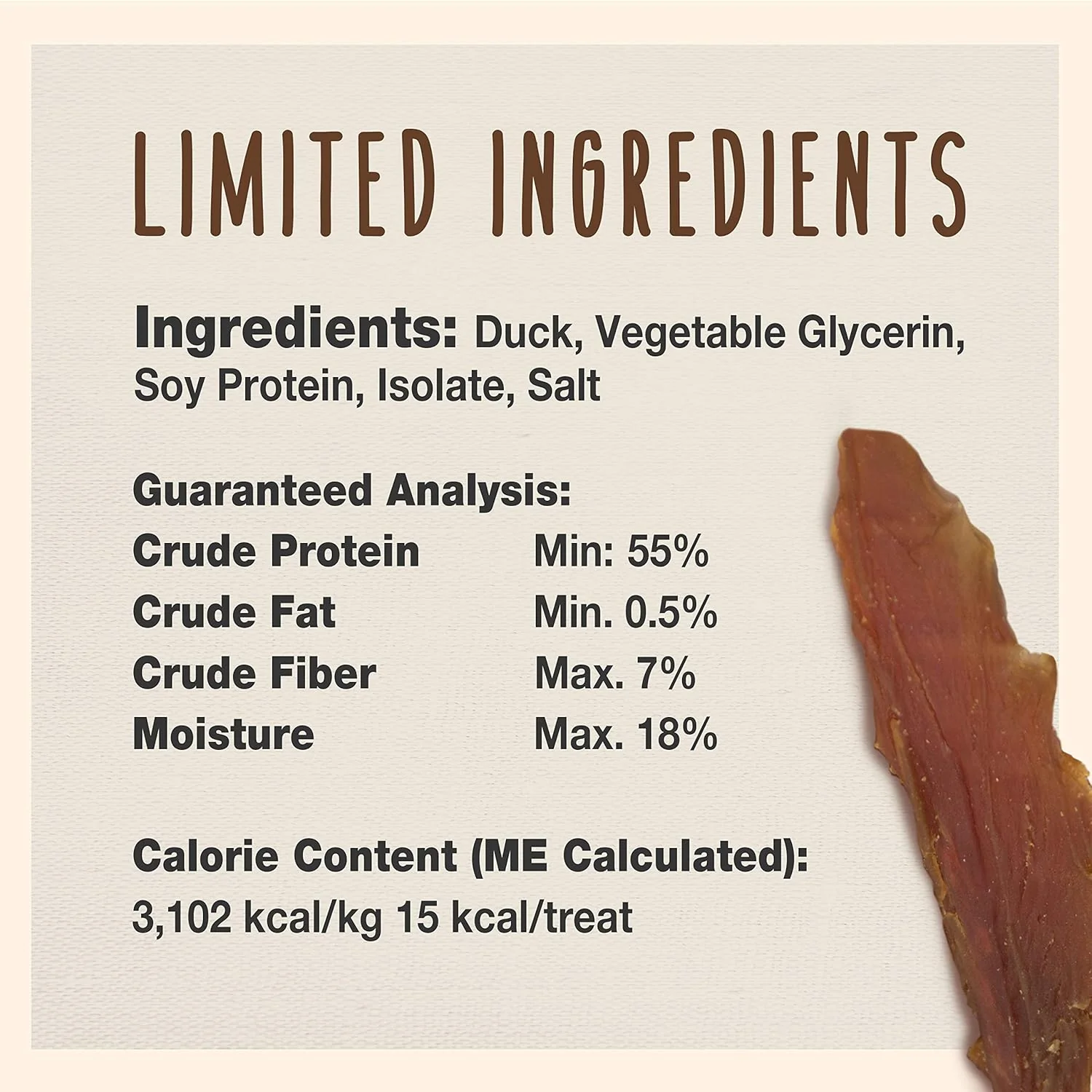 Cadet Gourmet Duck Breast Jerky Dog Treats, Healthy, Long-Lasting High-Protein Training Treats for Small & Large Dogs - Image 4