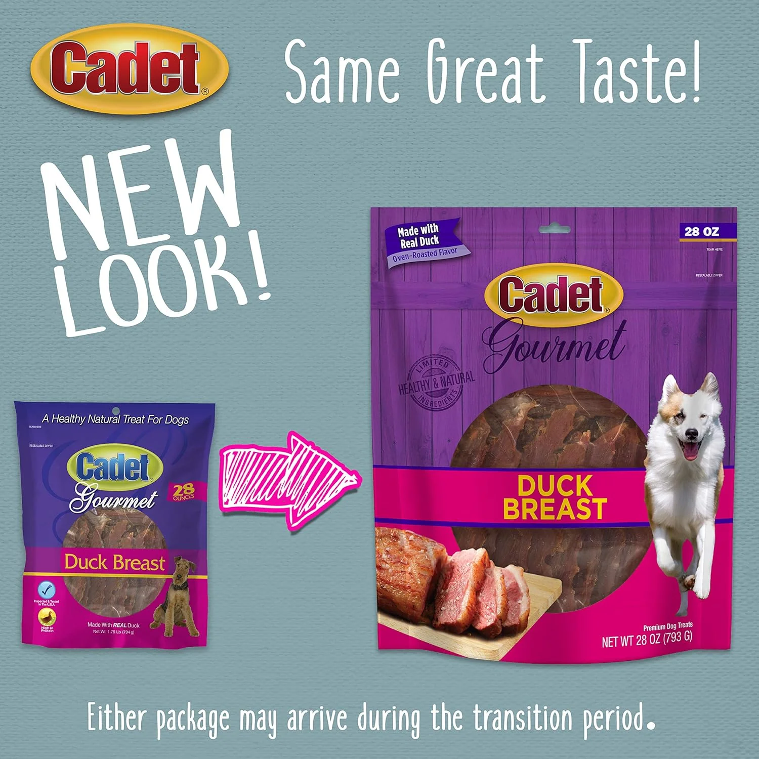 Cadet Gourmet Duck Breast Jerky Dog Treats, Healthy, Long-Lasting High-Protein Training Treats for Small & Large Dogs - Image 7