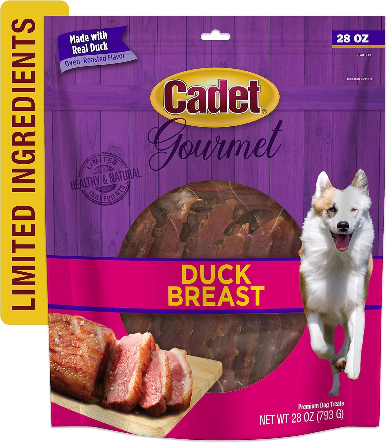 Cadet Gourmet Duck Breast Jerky Dog Treats, Healthy, Long-Lasting High-Protein Training Treats for Small & Large Dogs - Image 9