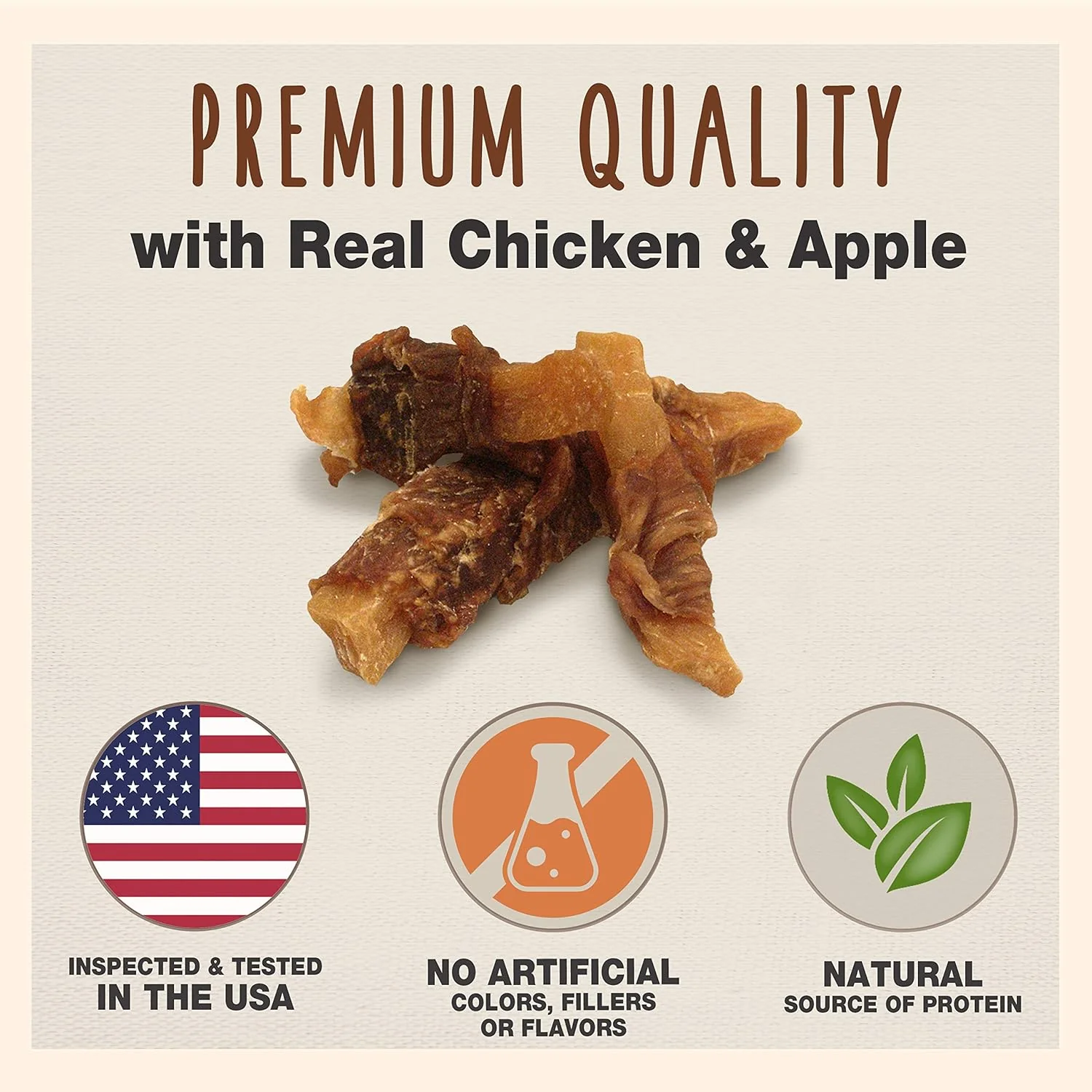 Cadet Gourmet Sweet Potato & Chicken Wraps Limited-Ingredient Dog Chews, Healthy and Natural Training Treats for Small and Large Dogs - Image 2