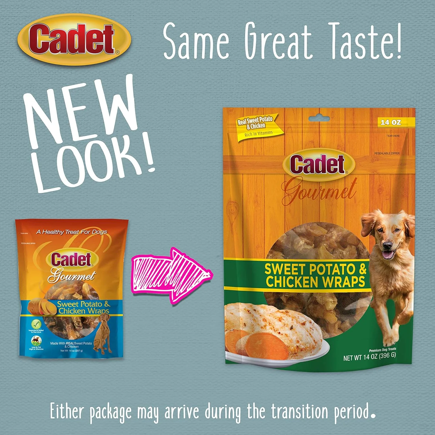 Cadet Gourmet Sweet Potato & Chicken Wraps Limited-Ingredient Dog Chews, Healthy and Natural Training Treats for Small and Large Dogs - Image 6