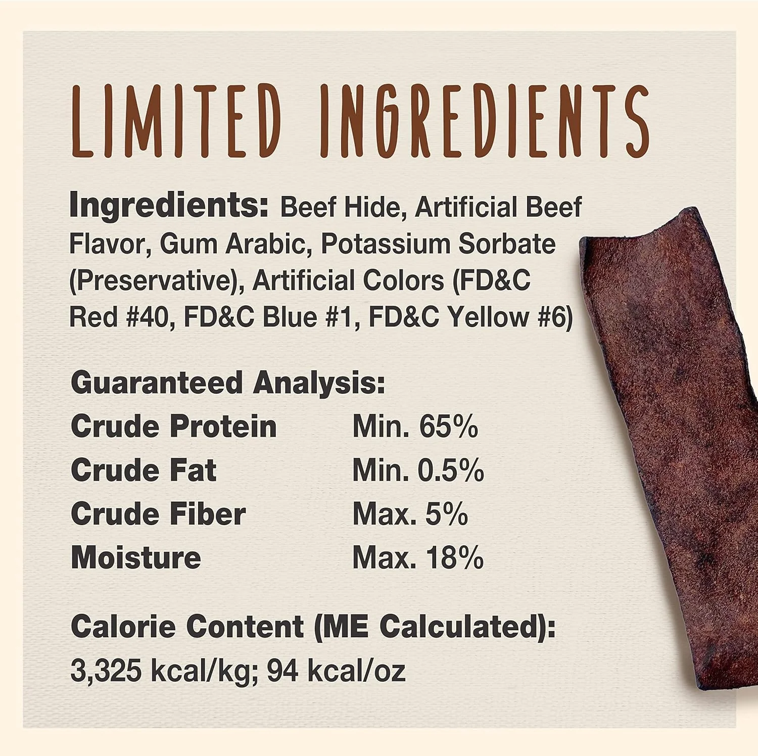 Cadet Premium Grade Beef Hide Chips for Dogs Beef Flavor - Image 3