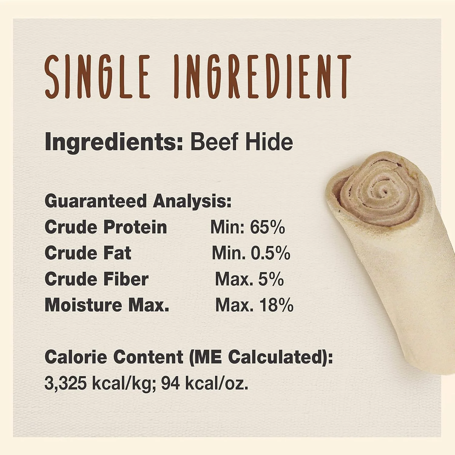 Cadet Premium Grade Beef Hide, Long-Lasting Rawhide Rolls, Single-Ingredient Dog Chews for Small Breeds - Image 4