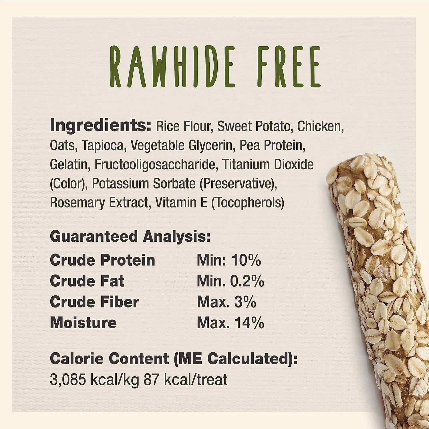 Cadet Smart Hide Rawhide Free Dog Treats – Oat Coated - Image 4
