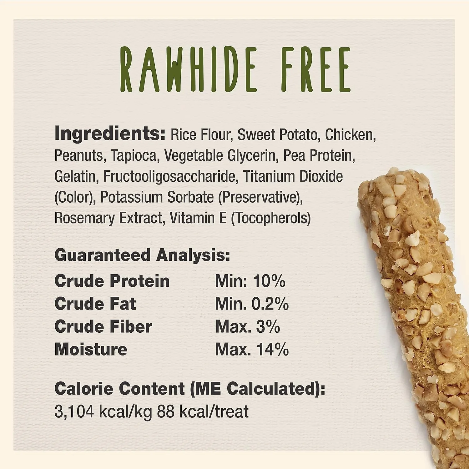 Cadet Smart Hide Rawhide Free Dog Treats – Peanut Coated - Image 4