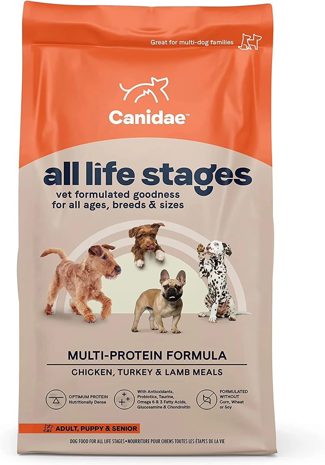 Canidae All Life Stages Premium Dry Dog Food for All Breeds, Multi-Protein Recipe with Chicken, Turkey & Lamb Meals Recipe, For All Ages & Multi-Dog Homes - Image 10