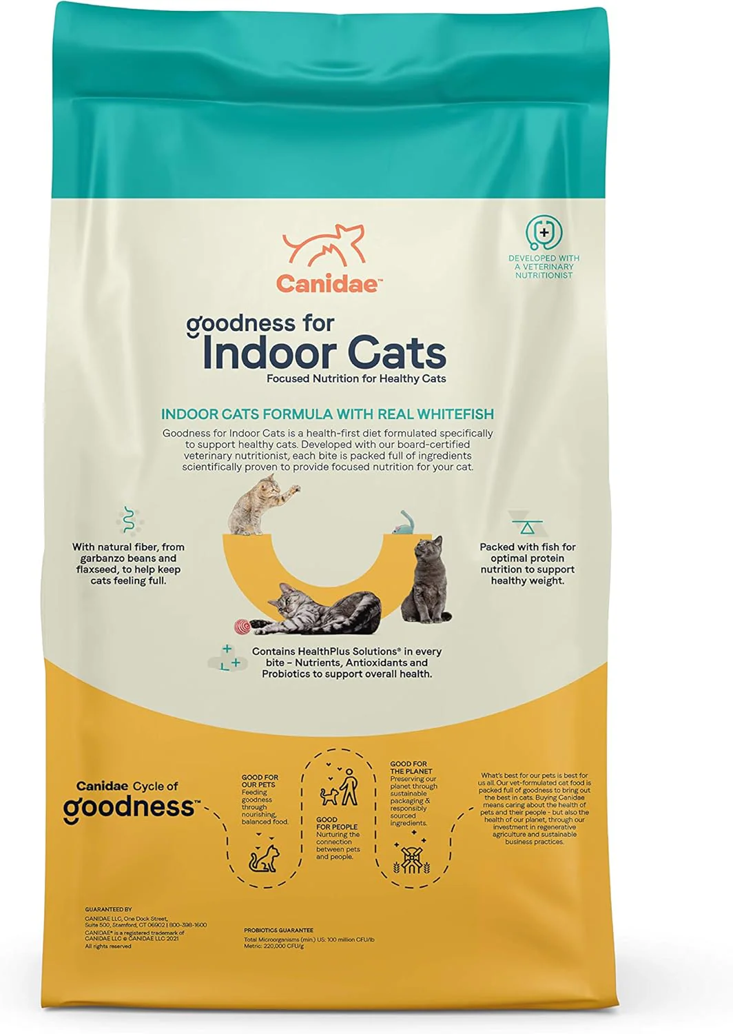 Canidae Goodness for Indoor Cats, Premium Adult Dry Cat Food with Real Whitefish - Image 6
