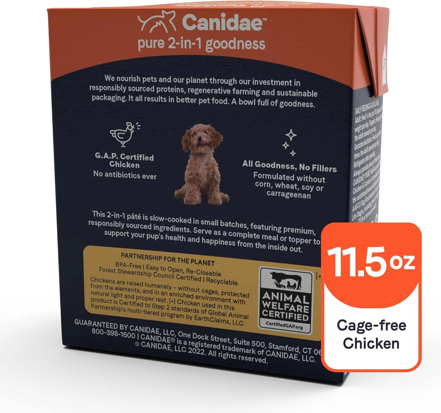 CANIDAE Pure 2-in-1 Goodness Pate with Real Chicken & Carrots in Bone Broth Wet Dog Food - Image 2