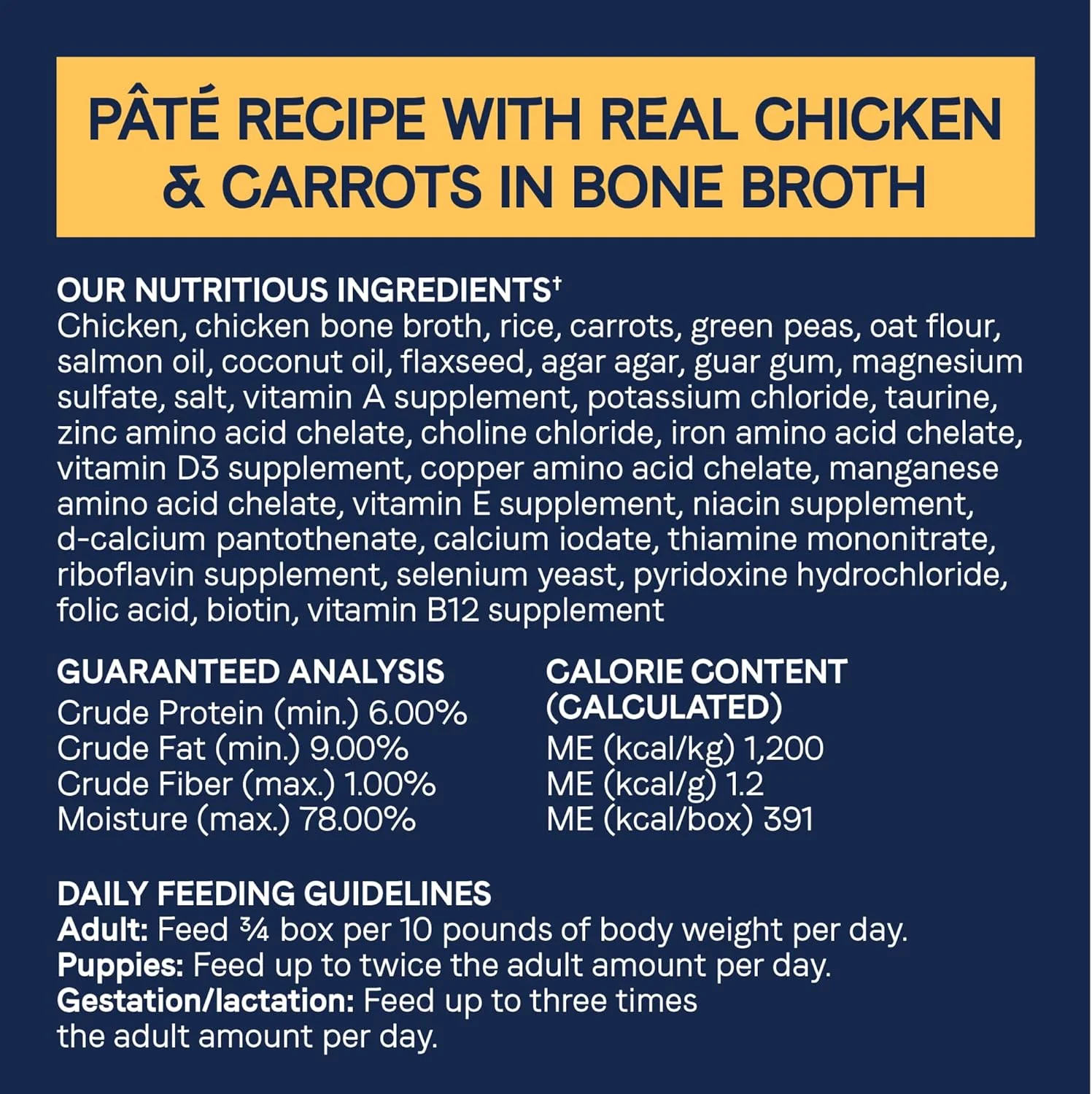 CANIDAE Pure 2-in-1 Goodness Pate with Real Chicken & Carrots in Bone Broth Wet Dog Food - Image 5