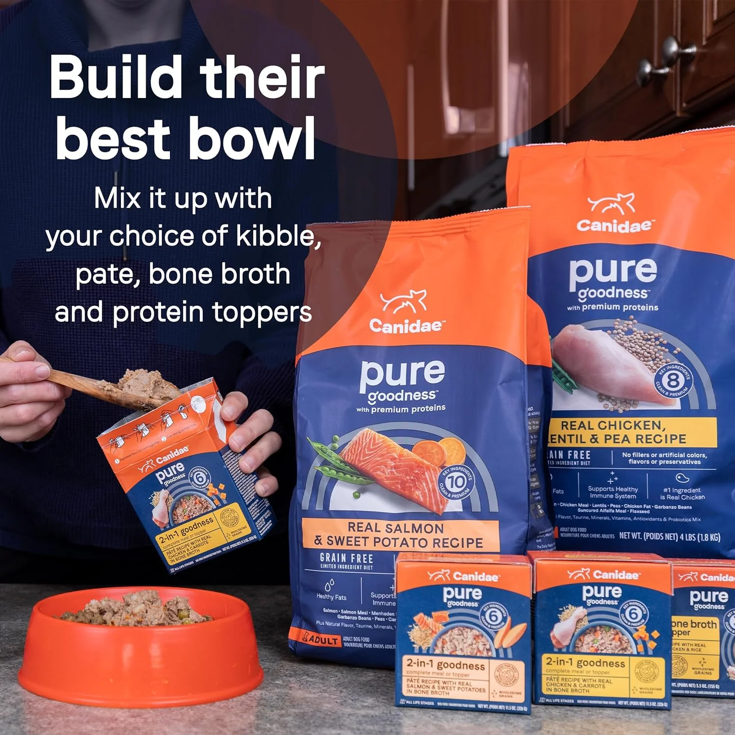 CANIDAE Pure 2-in-1 Goodness Pate with Real Chicken & Carrots in Bone Broth Wet Dog Food - Image 6