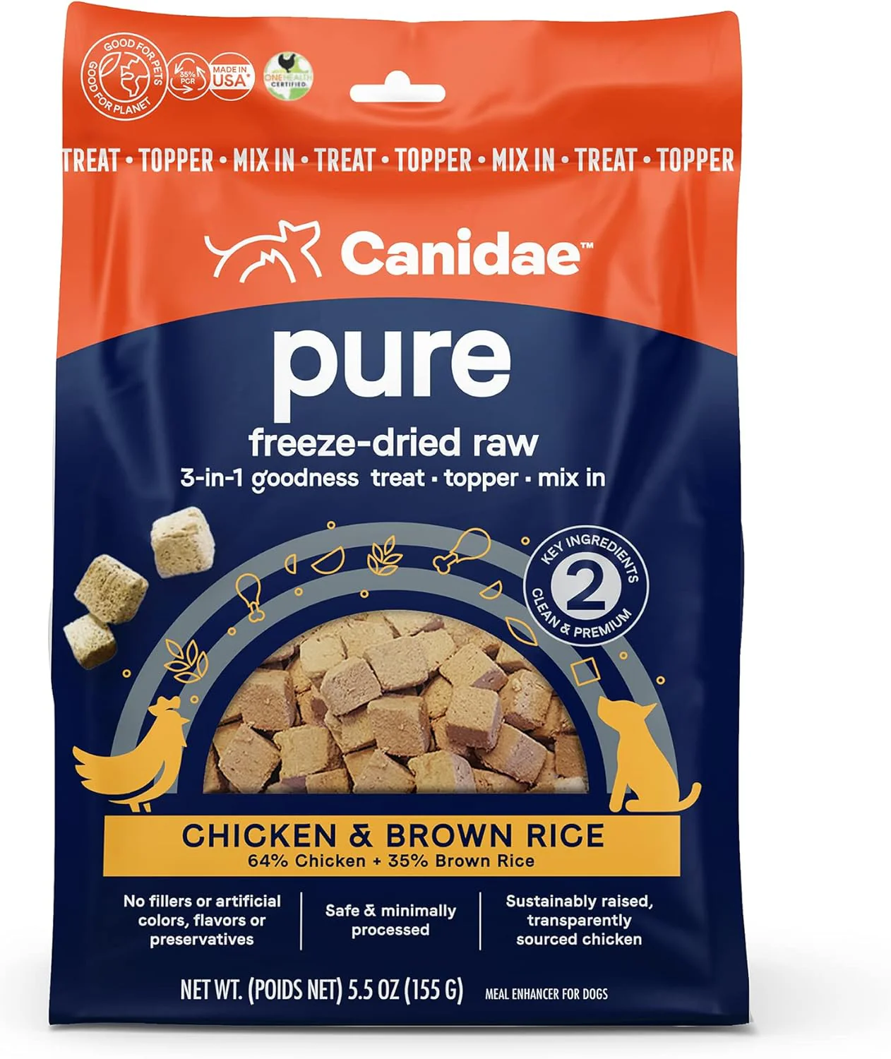 Canidae Pure 3-in-1 Goodness Premium Freeze-Dried Raw Dog Food with Chicken & Brown Rice - Image 10