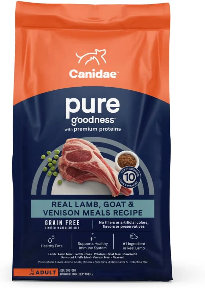 Canidae Pure Real Lamb, Goat & Venison Meals Recipe Adult Dry Dog Food - Image 10