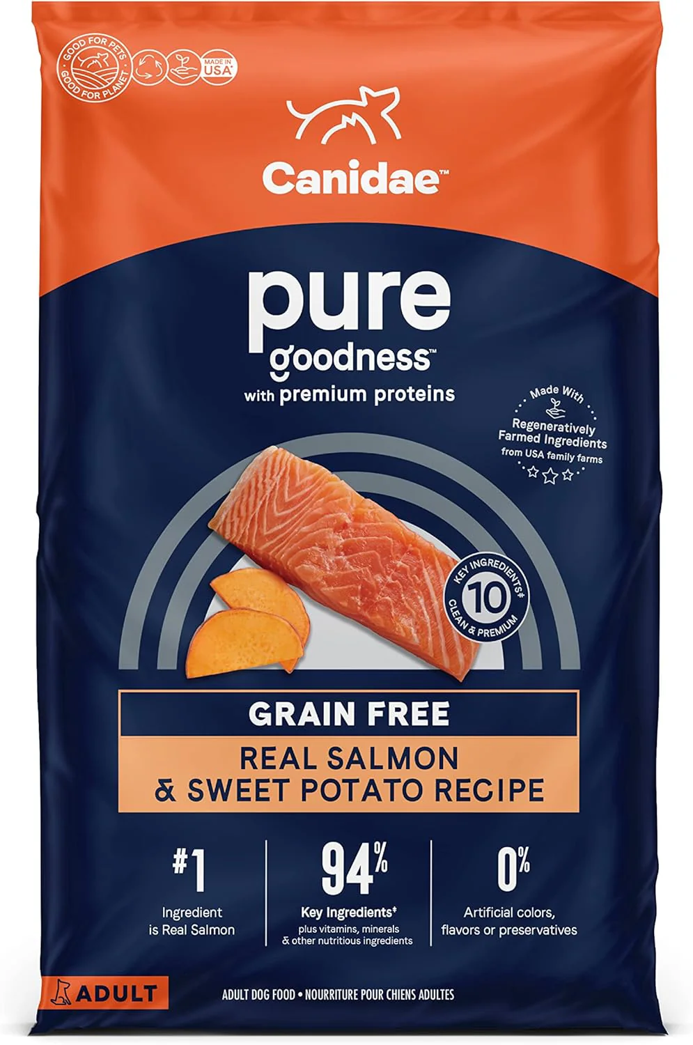 Canidae Pure Real Salmon & Sweet Potato Recipe Adult Dry Dog - Image 11