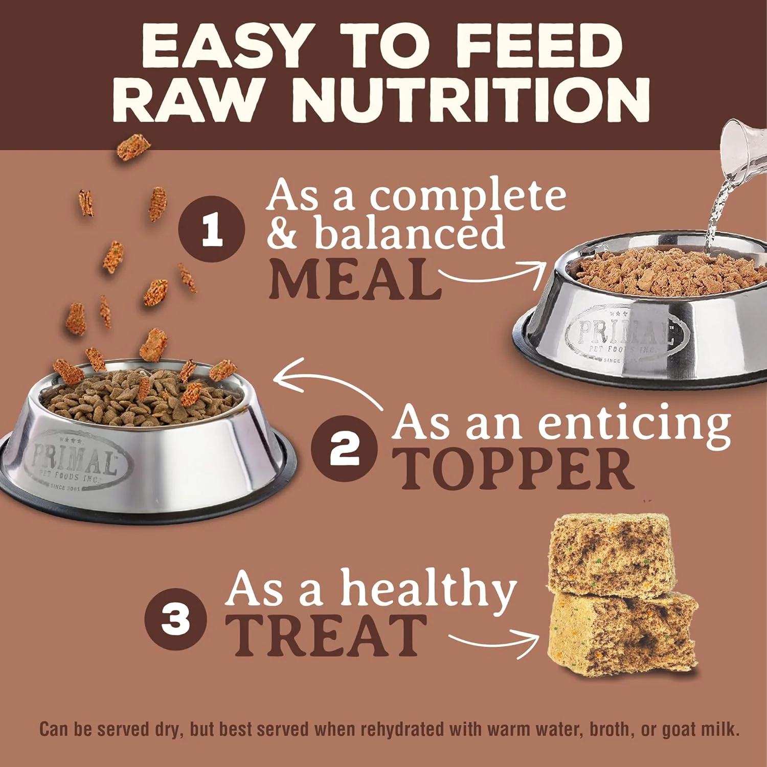 Primal Freeze Dried Raw Dog Food Nuggets, Pork, Complete & Balanced Meal, Also Use as Topper or Treat, Premium, Healthy, Grain Free, High Protein Raw Dog Food - Image 4