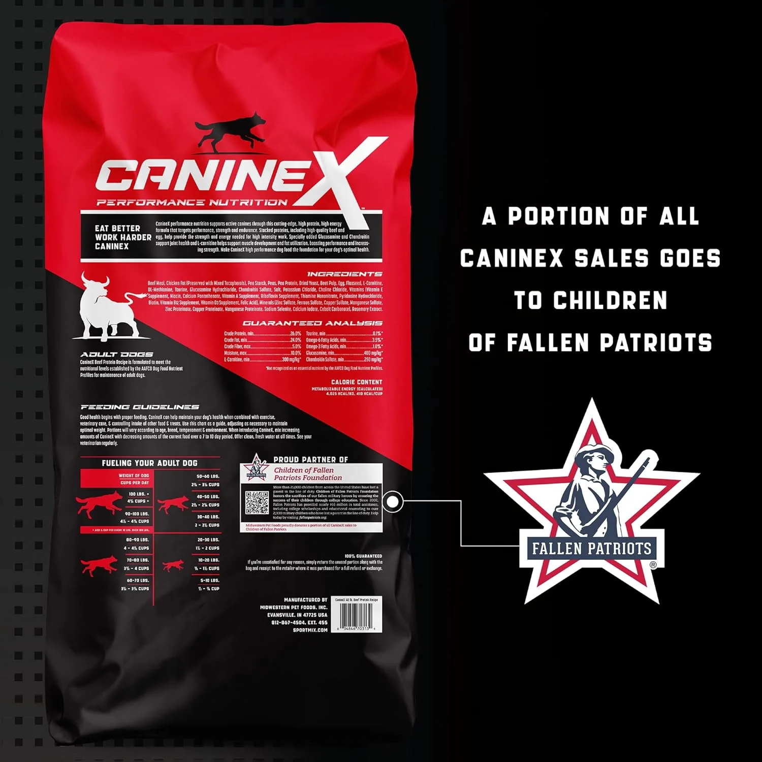 CanineX Beef Protein Grain-Free Dry Dog Food 40 lb - Image 2