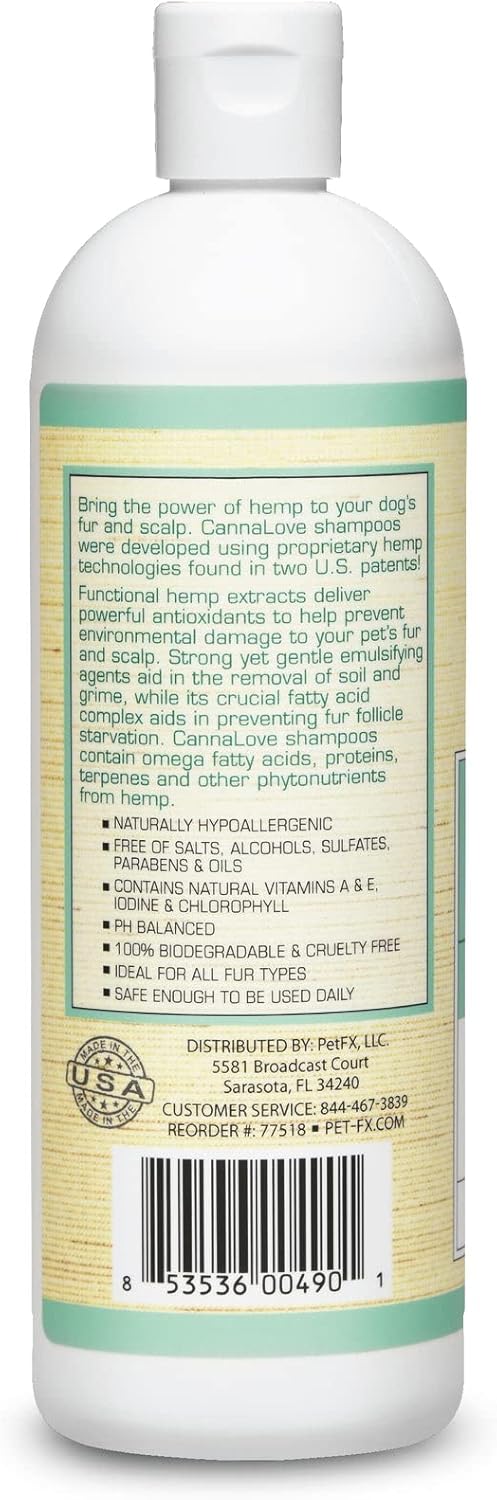 CannaLove Puppy Love Shampoo - Gentle and Non-Tearing Formula 16 oz - Image 2