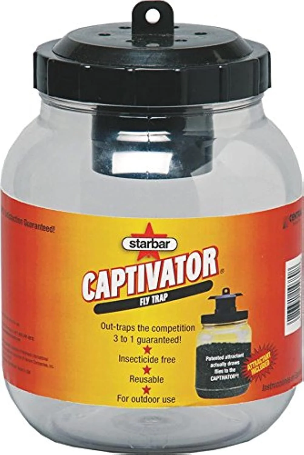 CAPTIVATOR Fly Trap Reusable 20214 – Effective Outdoor Fly Control