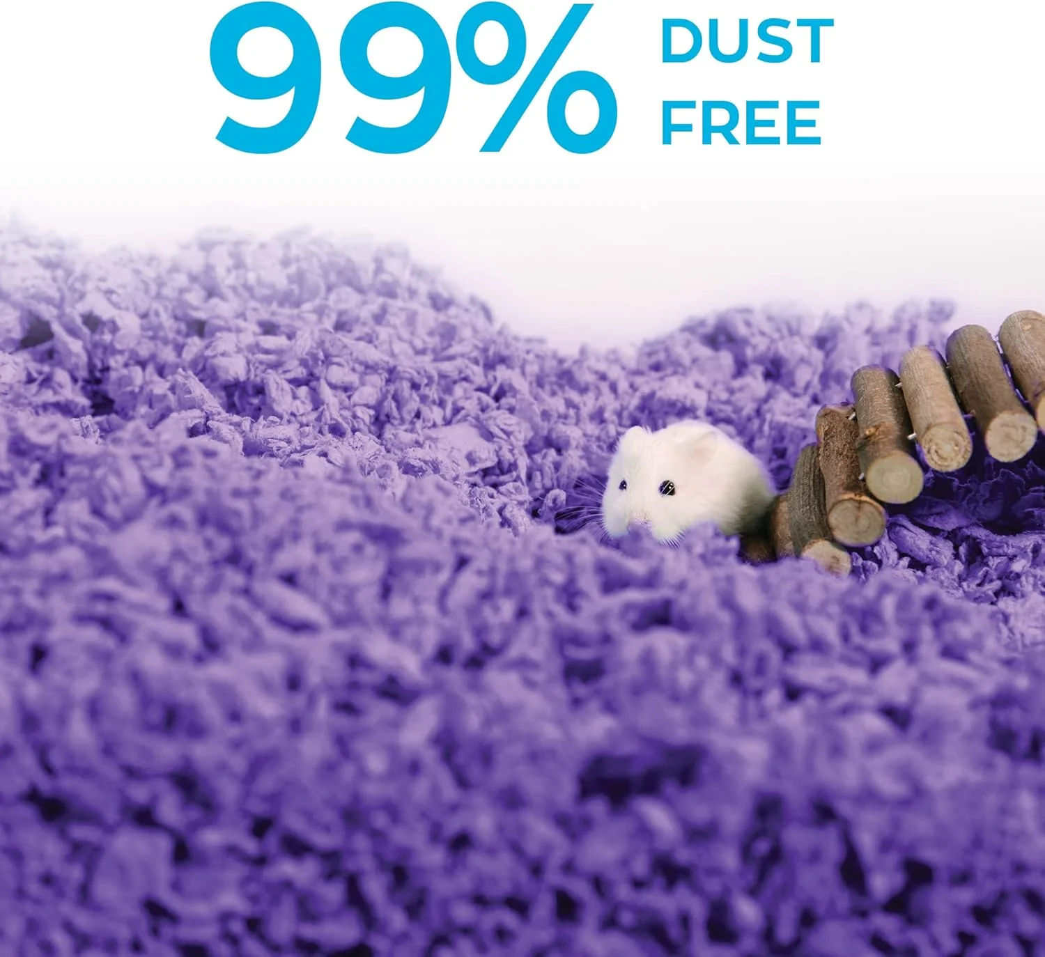 carefresh 99% Dust-Free Purple Natural Paper Small Pet Bedding with Odor Control - Image 5
