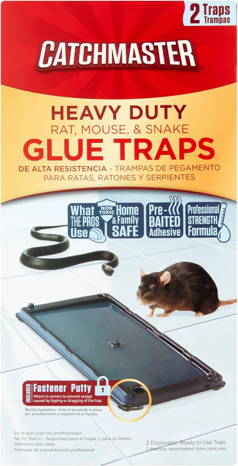 Catchmaster® Heavy Duty Rat, Mouse, Snake & Insect Glue Trays (2 Pack)