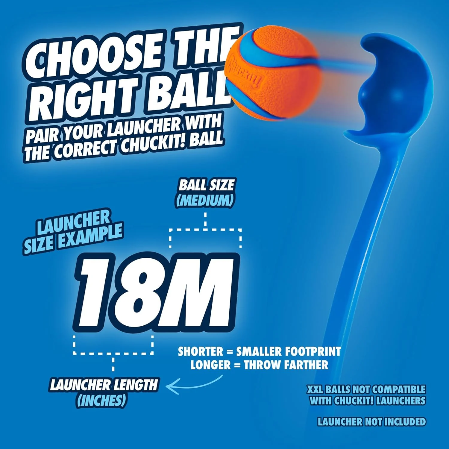 Chuckit! Dog Ball Launcher - Junior 18", Dog Fetch Ball Thrower, For Dogs 20-60 Pounds, Made in USA - Image 7