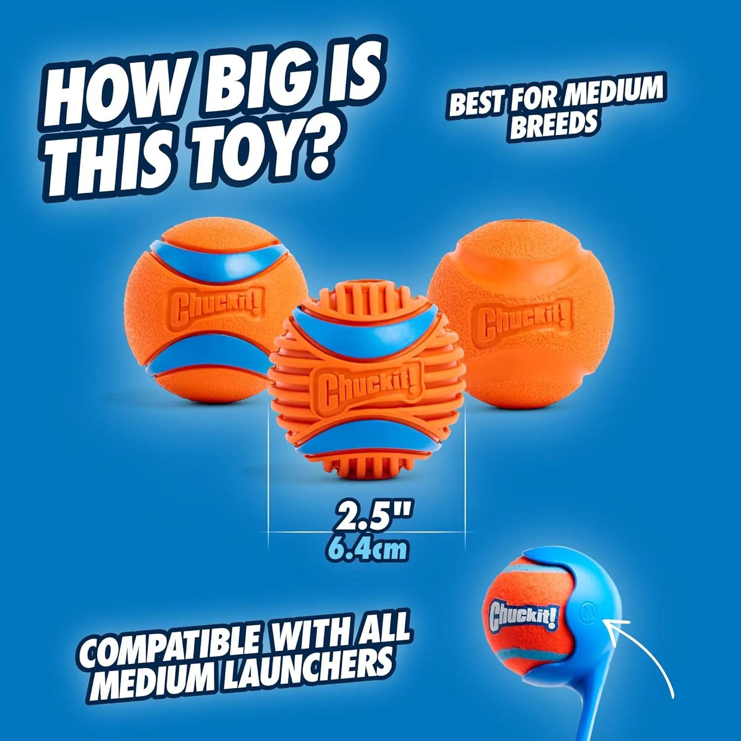 Chuckit! Dog Balls - Interactive Dog Toys, High-Bounce Fetch Ball, Floating Ultra and Rugged Balls, Durable - Image 3