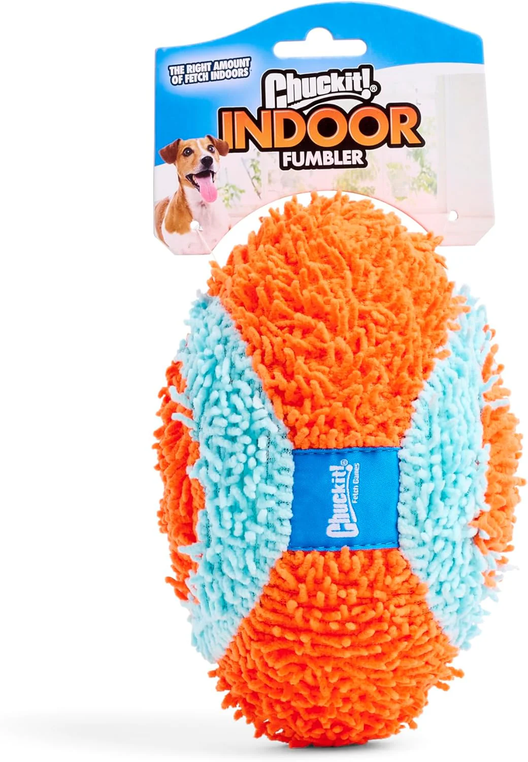 Chuckit! Indoor Fumbler Toy for Dogs - Interactive Dog Toys for Boredom, 7.5 Inch, Orange and Blue Roller - Image 5