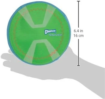 Chuckit! Max Glow Paraflight Flying Disc Dog Toy - Image 2