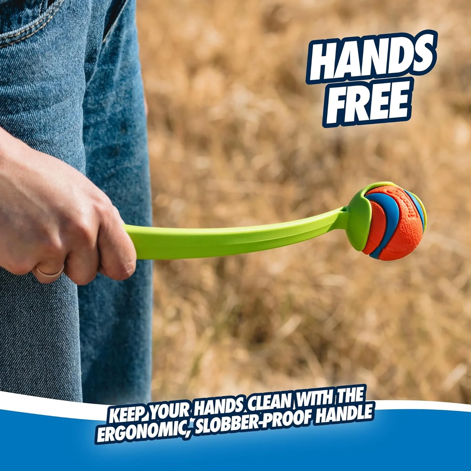 Chuckit! Sport 14S Dog Ball Launcher - Includes a 2-inch Diameter Small Ball for Dogs 0-20 Pounds - Manual Tennis Ball Thrower With a Slim Handle - 14-inch Length Chucker - Image 3