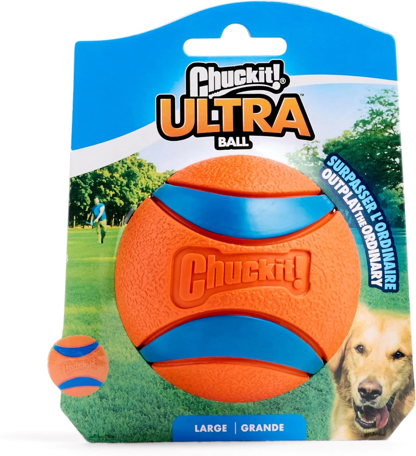 Chuckit! Ultra Ball Dog Toy - For Dogs 60-100 lbs - Made from Durable Rubber - Super Bouncy - Floats in Water - 3-inch Diameter - Pack of 1 - Image 6