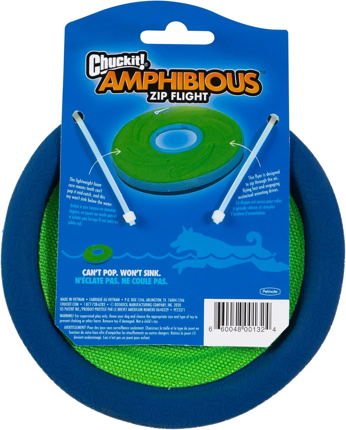 Chuckit! Zipflight Flying Disc Dog Toy - Image 2