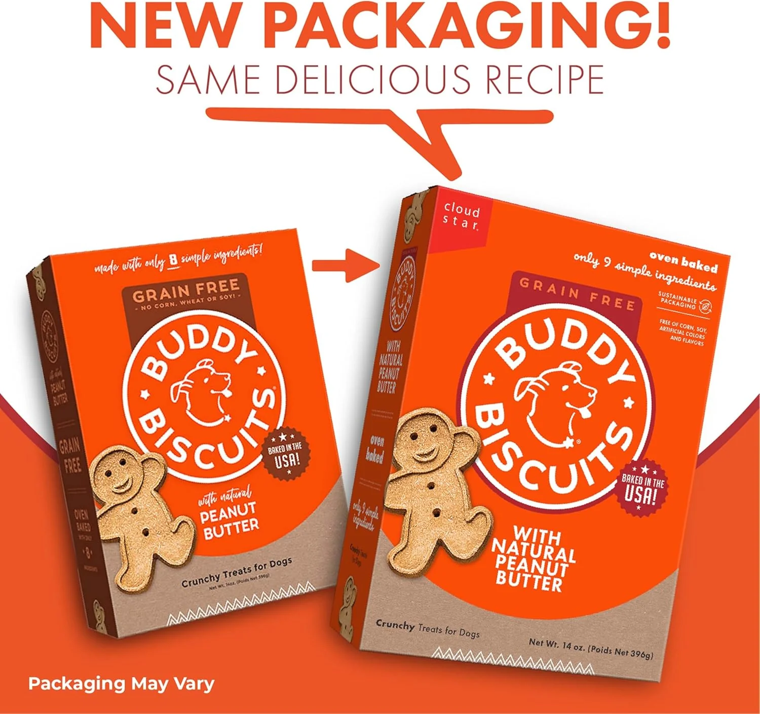 Buddy Biscuits of Grain-Free Crunchy Dog Treats Made with Natural Peanut Butter - Image 2