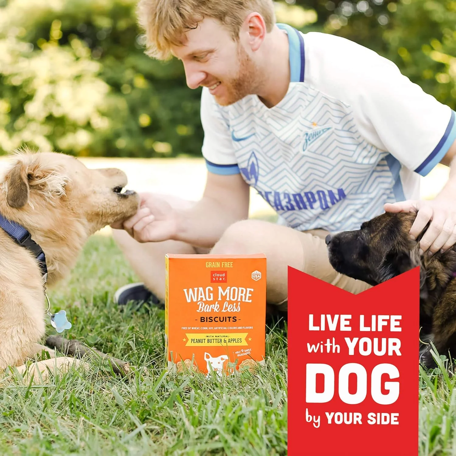 Cloud Star Wag More Bark Less - Dog Treats - Crunchy Biscuits - Grain Free Peanut Butter & Apples - Image 10