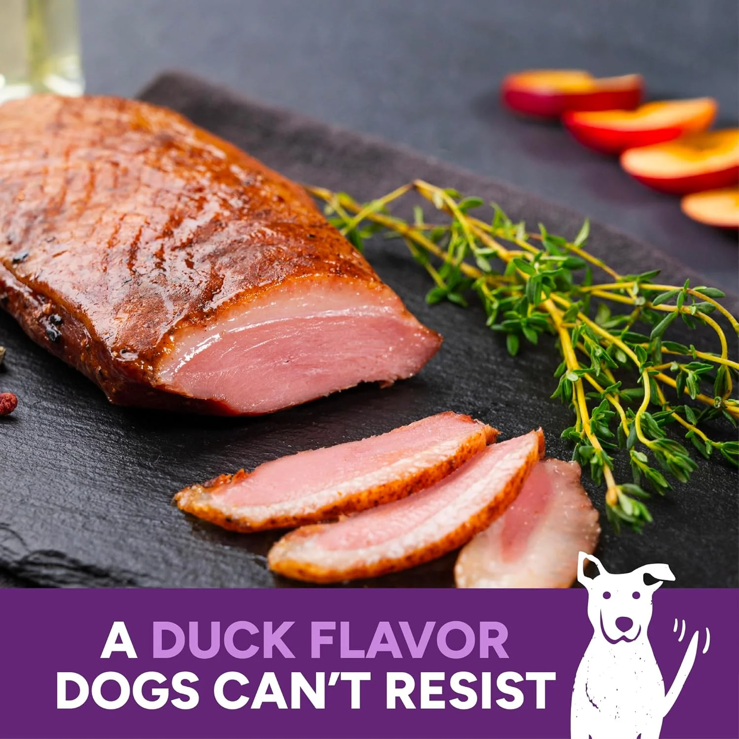 Cloud Star Wag More Bark Less Grain Free Jerky Dog Treats with Duck & Apple - Image 5