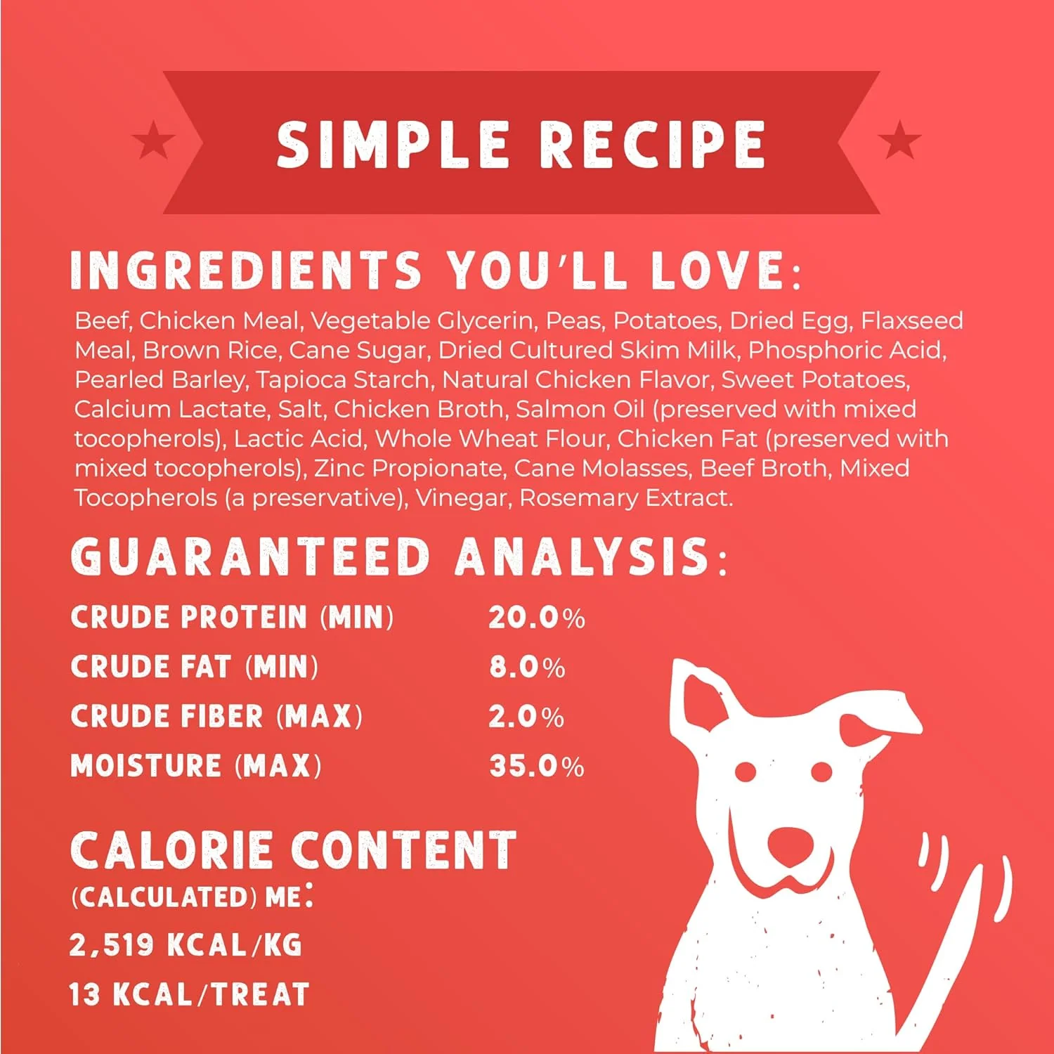 Cloud Star Wag More Bark Less Meat Cravers Soft Chews Dog Treats, Beef - Image 3