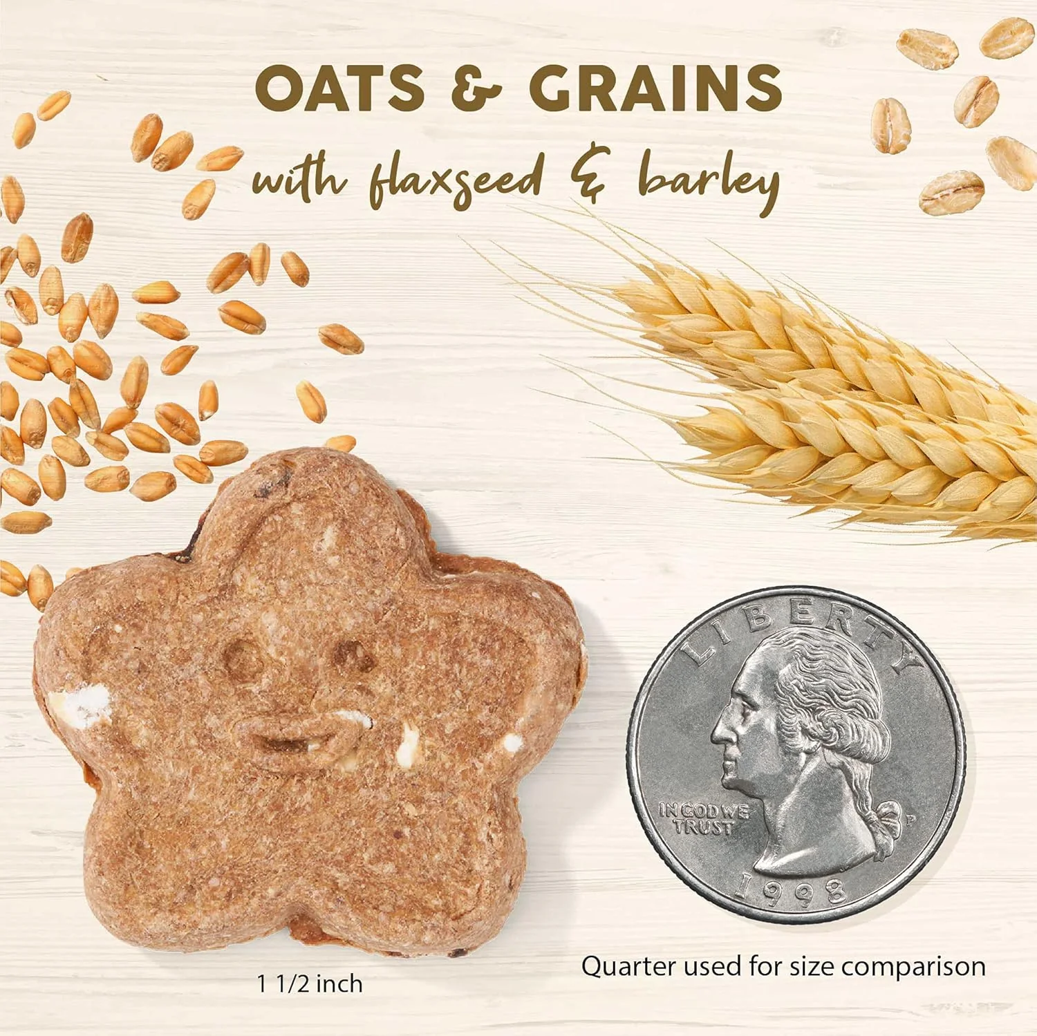 Cloud Star Wag More Bark Less Oats & Grains Crunchy Dog Treats, Peanut Butter - Image 6