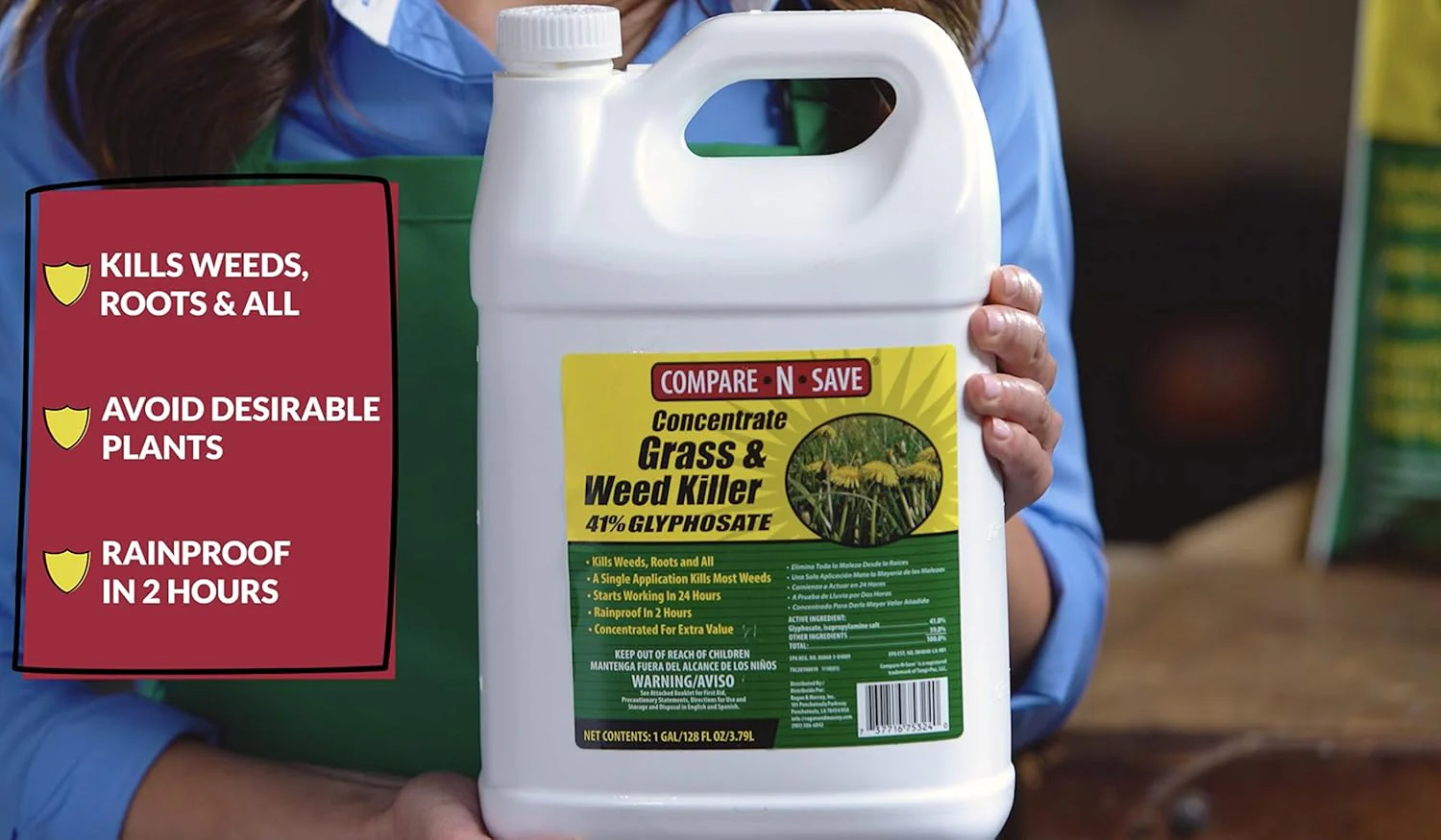 Compare-N-Save® Glyphosate Concentrate Grass & Weed Killer – 32 oz - Image 5