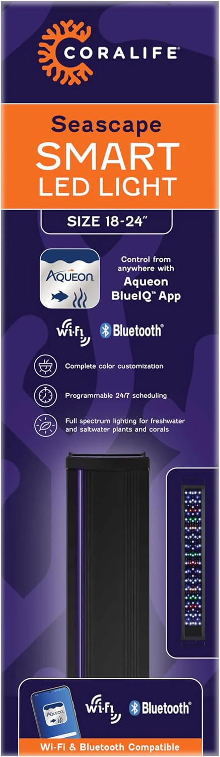 Coralife SaltwCoralife Fish Tank Aquarium Seascape WiFi/Bluetooth Smart LED Light Fixture - Image 12