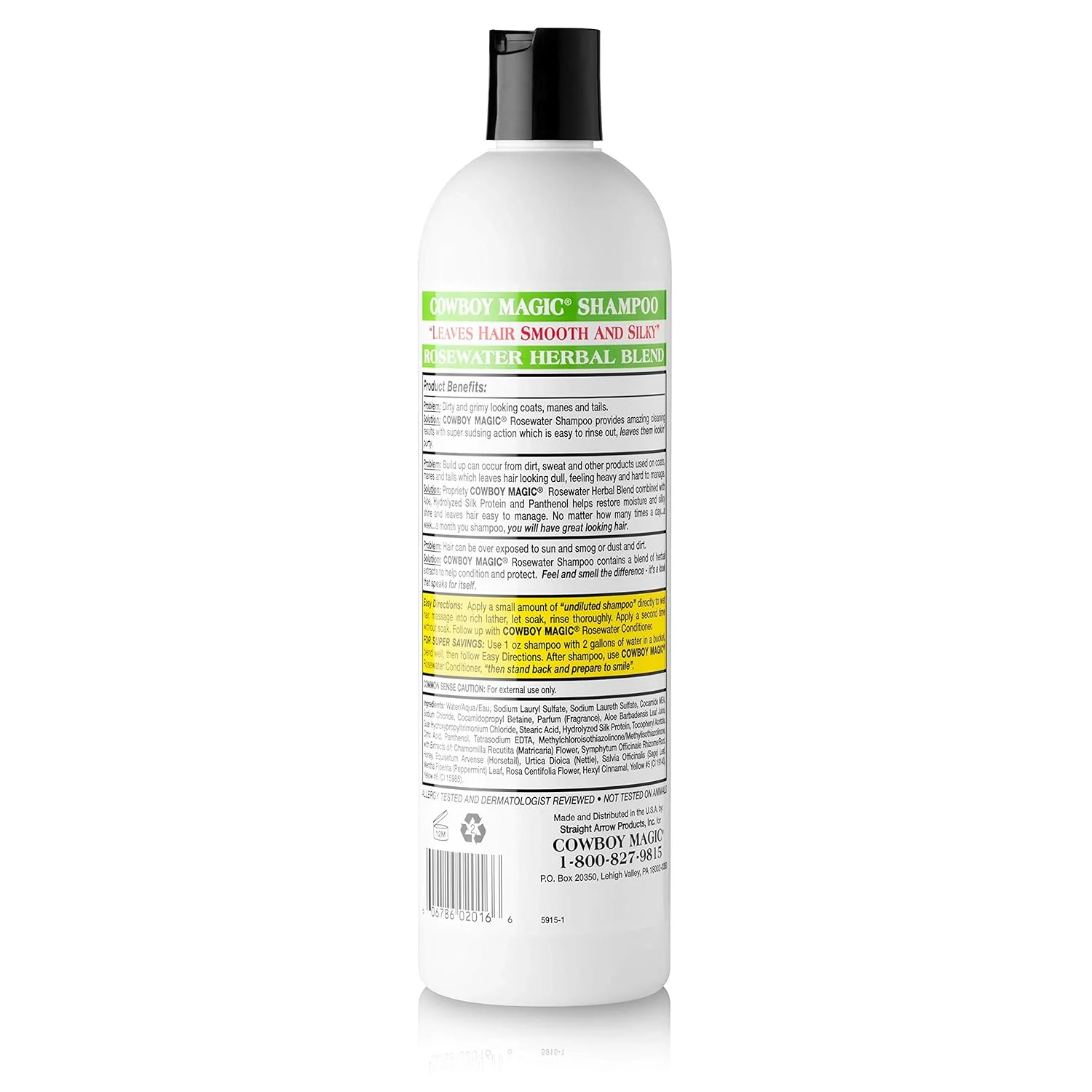 Cowboy Magic® Rosewater Shampoo & Conditioner – 16 oz - Image 2