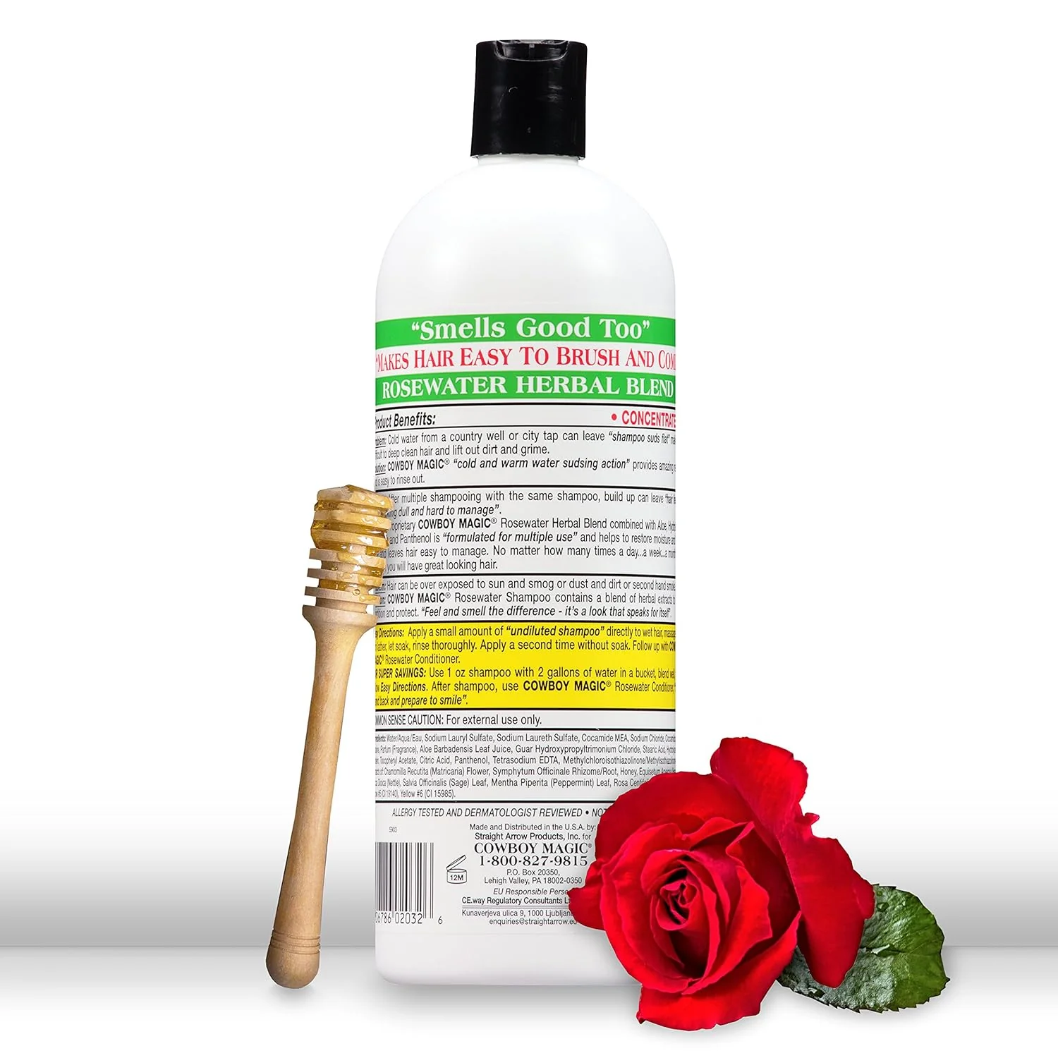 Cowboy Magic® Rosewater Shampoo & Conditioner – 32 oz - Image 2