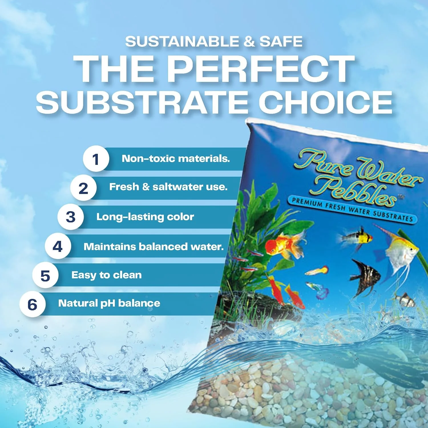 Cumberland River Aquarium Gravel - Non-Toxic, Colorfast, Vibrant Substrate for Aquariums, Terrariums, Ponds & Crafts - Image 3