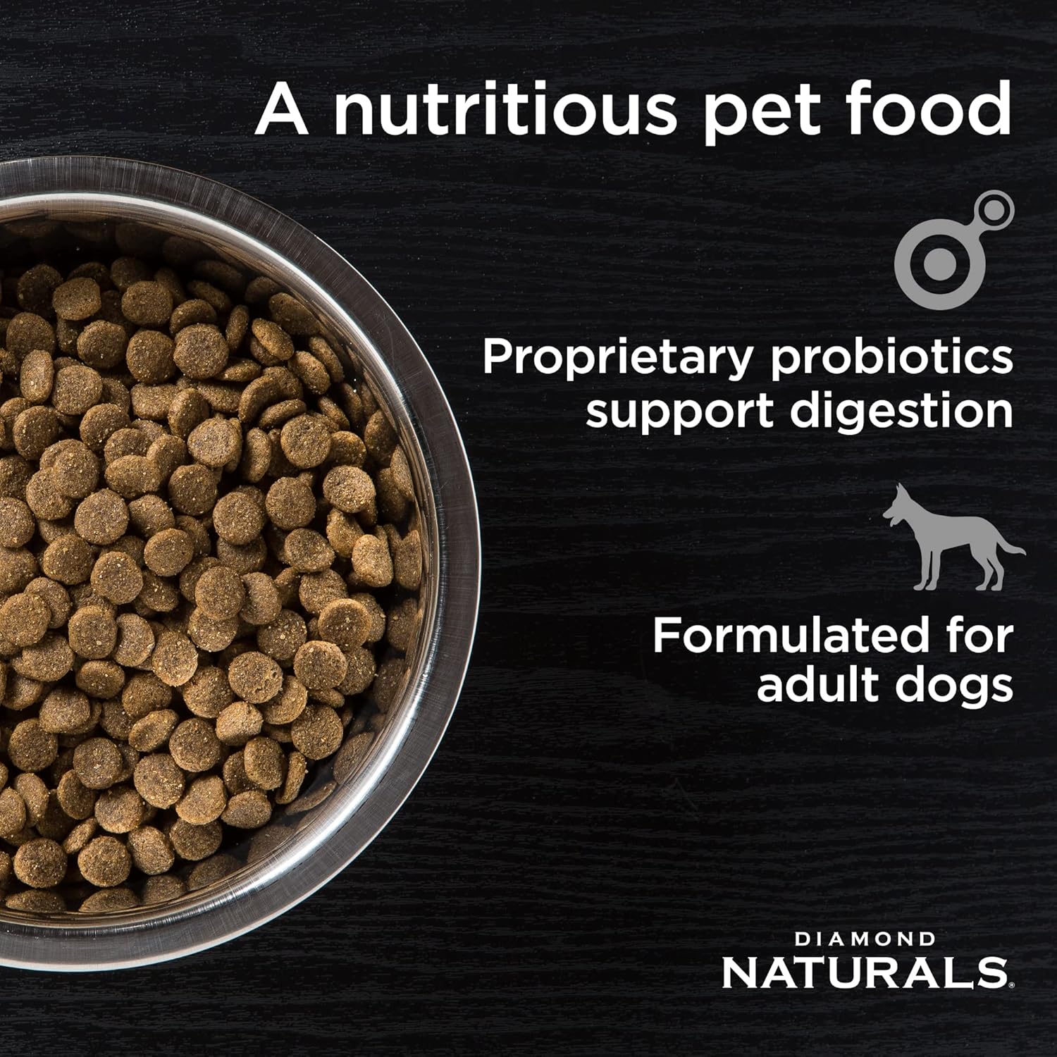 Diamond Naturals Dry Food for Adult Dog, Beef and Rice Formula, 40 Pound Bag (074198608331) - Image 3