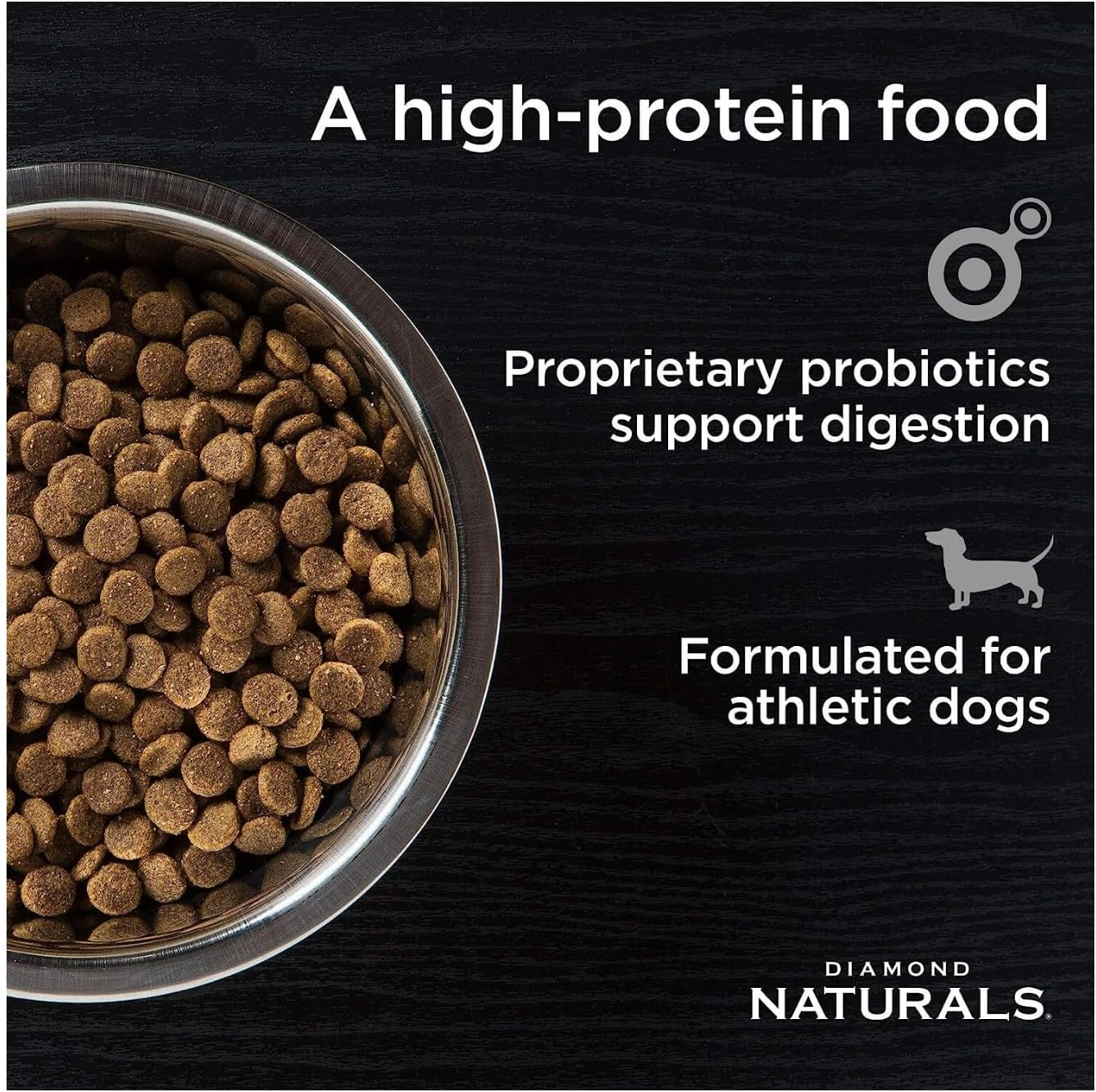 Diamond Naturals Extreme Athlete High Protein Real Meat Recipe Dry Dog Food 40 Pound (Pack of 1) - Image 4